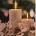 Картина с LED подсветкой: свечи в лепестках, выполненная на холсте